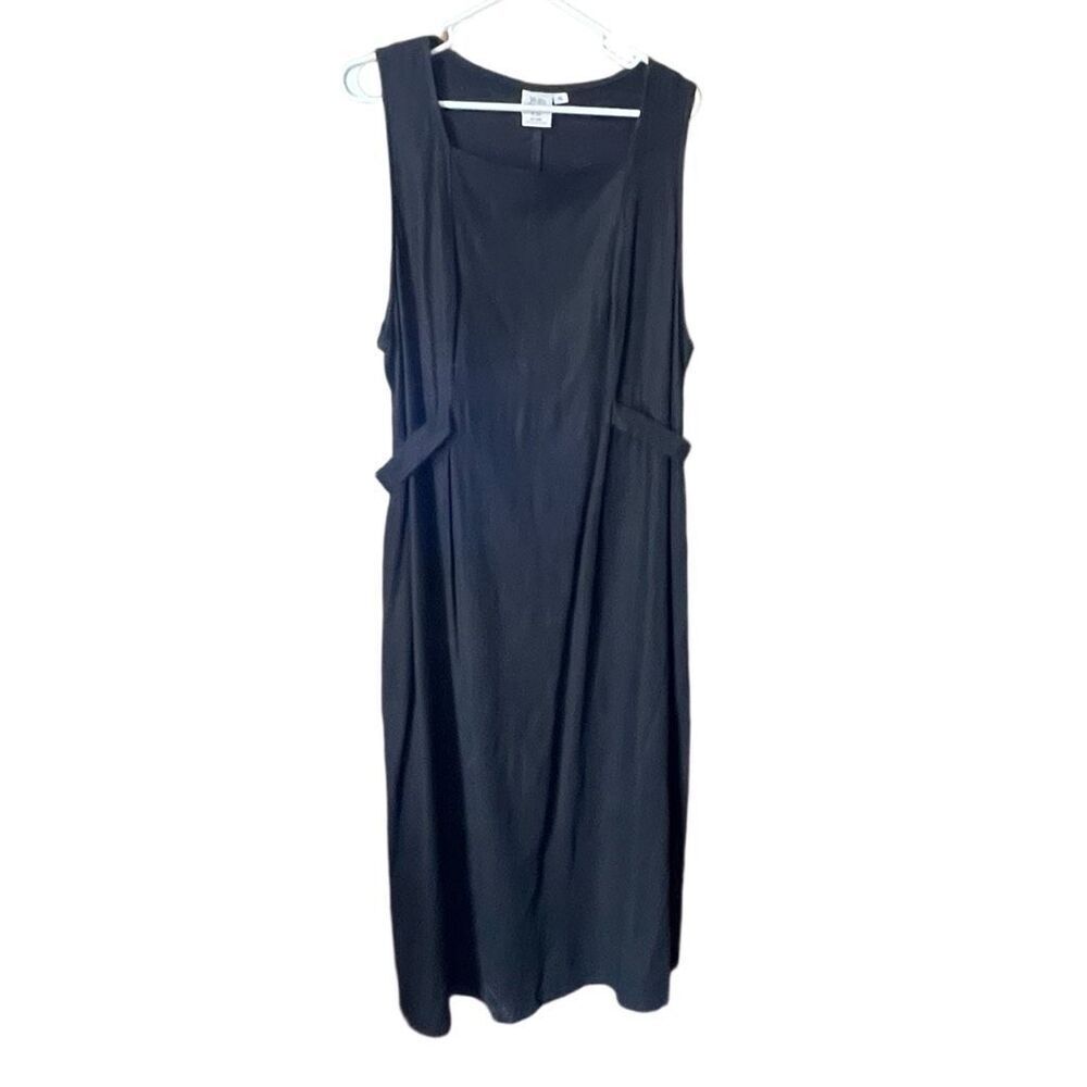 Black Maxi Dress with Side Tie Details